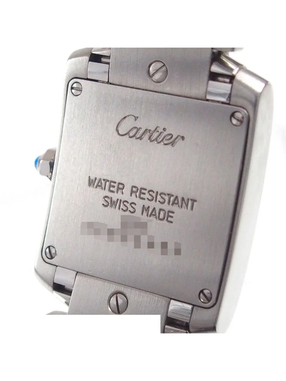 Cartier Tank Francaise SM Ivory Stainless Steel Watch Quartz